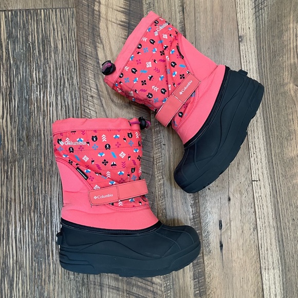 Columbia waterproof winter snow boots girl 1 - Picture 1 of 9